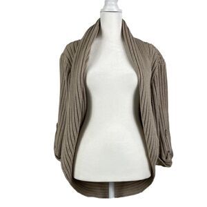 The Limited Sweater Shaw Shrug Tan Long Sleeve Size Medium